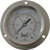 Winters Instruments 2-1/2" Dial, 1/4 Thread, 0-15 Scale Range, Pressure Gauge Front Flange Panel Mount, Center Back Connection Mount, Accurate to 1.6% of Scale PFP92125FFSG25. - 55193049