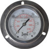 Winters Instruments 2-1/2" Dial, 1/4 Thread, 0-300 Scale Range, Pressure Gauge Front Flange Panel Mount, Center Back Connection Mount, Accurate to 1.6% of Scale PFP92725FFSG25. - 55193098