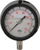 Winters Instruments 4-1/2" Dial, 1/2 Thread, 0-100 Scale Range, Pressure Gauge Lower Connection Mount, Accurate to 0.5% of Scale PPC5064-45G - 89906028