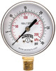 Winters Instruments 2-1/2" Dial, 1/4 Thread, 0-30 Scale Range, Pressure Gauge Lower Connection Mount, Accurate to 3-2-3% of Scale PEM212LF - 91533810