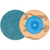 Walter Surface Technologies TWIST™ TOPCUT Sanding Disc, 2" Diameter, 60 Grit, Blue - 04D206