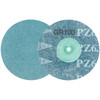Walter Surface Technologies TWIST™ TOPCUT Sanding Disc, 3" Diameter, 100 Grit, Green - 04D310