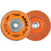 Walter Surface Technologies ENDURO-FLEX Turbo™ Blending Disc, Type 29, 4-1/2" Diameter, 5/8"-11 Metal Hub Arbor, 36/60 Grit - 06A487