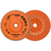 Walter Surface Technologies ENDURO-FLEX Turbo™ Blending Disc, Type 27S, 5" Diameter, 5/8"-11 Arbor, 80 Grit - 06A508