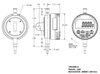 CDI VRS Dial Indicator Wireless MicroRidge Long Range Radio, .250" Range, .00005"/.001mm Resolution - VRS3500-R