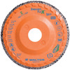 Walter Surface Technologies ENDURO-FLEX STAINLESS™ Blending Disc, Type 27, 5" Diameter, 7/8" Arbor, 120 Grit - 15Q512