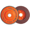 Walter Surface Technologies ENDURO-FLEX STAINLESS™ Blending Disc, Type 27, 7" Diameter, 7/8" Arbor, 120 Grit - 15Q712