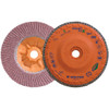 Walter Surface Technologies ENDURO-FLEX STAINLESS™ Blending Disc, Type 27S, 4-1/2" Diameter, 5/8"-11 Arbor, 40 Grit - 06F454