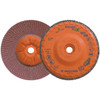 Walter Surface Technologies ENDURO-FLEX STAINLESS™ Blending Disc, Type 27S, 5" Diameter, 5/8"-11 Arbor, 60 Grit - 06F506