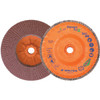 Walter Surface Technologies ENDURO-FLEX STAINLESS™ Blending Disc, Type 27S, 5" Diameter, 5/8"-11 Arbor, 80 Grit - 06F508
