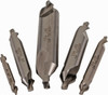 Hertel #1 to #5 High Speed Steel Combo Drill & Countersink Set 1/8 to 7/16" Body Diam, 1/8 to 1/8" Drill Point Diam, Double End, Plain Edge H-81115000000 - 62845474