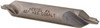 Hertel #4 60° 5/16" Body Diam Cobalt Combo Drill & Countersink Bright Finish, 2-1/8" OAL, Double End, Plain Edge, 1/8" Drill Point Diam, 1/8" Drill Point Length H-81105504000 - 62789664
