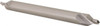 Hertel #5 60° 7/16" Body Diam Cobalt Combo Drill & Countersink Bright Finish, 5" OAL, Double End, Plain Edge, 3/16" Drill Point Diam, 3/16" Drill Point Length H-81186050500 - 62789193