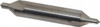 Hertel #6 60° 1/2" Body Diam Solid Carbide Combo Drill & Countersink Bright Finish, 3" OAL, Double End, RH Cut, Plain Edge, 7/32" Drill Point Diam, 7/32" Drill Point Length 300-001008 - 74148578