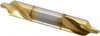 KEO #4 90° 5/16" Body Diam High Speed Steel Combo Drill & Countersink TiN Finish, 2-1/8" OAL, Double End, RH Cut, Plain Edge, 1/8" Drill Point Diam, 1/8" Drill Point Length 10490-TiN - 71033047