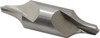 KEO #10 60° 1" Body Diam High Speed Steel Combo Drill & Countersink Bright Finish, 3-3/4" OAL, Double End, RH Cut, Radius Edge, 3/8" Drill Point Diam, 1-1/16" Drill Point Length 11010 - 71048102