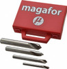 Magafor 4 Piece 90° 1/4 to 5/8" Spotting Drill Set Cobalt, Bright Finish 81195000004 - 77012748