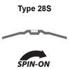 Walter Surface Technologies HP™ High Performance Grinding Wheel, Type 28S Spin-On, 5" Diameter, 5/8"-11 Arbor, Grade A-24-HPS - 08B501
