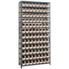 Quantum Storage Systems 1875 Series Economy Shelf Bin Shelving Unit, 18"D x 36"L x 75"H, 13 Shelves, 96 Ivory Bins - 1875-103IV