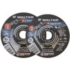 Walter Surface Technologies XCAVATOR™ Grinding Wheel, Type 27, 4-1/2" Diameter, 1/4" Thickness, 5/8"-11 Arbor - 08P455