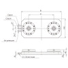 Hold Everything 2-Way Zero Point Clamp Station (250mm Center) FJ-AB05 - Type 130 Chuck - 2S45CM-130P250