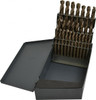 Chicago-Latrobe 135° Point, Gold Finish, Cobalt Screw Machine Length Drill Bit Set 26 Piece, Split Point, Straight Shank, Series 559 69855 - 81109563