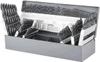Chicago-Latrobe 1/16 to 1/2", 135° Point, Oxide Finish, High Speed Steel Jobber Length Drill Bit Set 115 Piece, Split Point, Straight Shank, Series 150ASP 45650 - 81184749