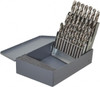 Cleveland Twist Drill 118° Point, Bright Finish, High Speed Steel Screw Machine Length Drill Bit Set 26 Piece, Standard Point, Straight Shank, Series 2120 C01332 - 63789218