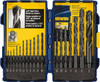 IRWIN 1/16 to 1/2", 135° Point, Oxide Finish, High Speed Steel Jobber Length Drill Bit Set 18 Piece, Split Point, Reduced Shank, 3/8" Shank Diam, Series 3140 314018 - 57823452