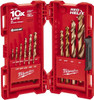 Milwaukee Tool 1/16 to 1/2", 135° Point, Gold Finish, Steel Jobber Length Drill Bit Set 15 Piece 48-89-2331 - 61174231
