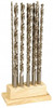 Value Collection 3/16 to 3/4", 118° Point, Oxide Finish, High Speed Steel Aircraft Extension Length Drill Bit Set 10 Piece, Standard Point, Straight Shank, 12" OAL 01435148 - 01435148