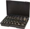 Value Collection 9/16 to 1-1/2", 135° Point, Black & Gold Finish, Cobalt Reduced Shank Drill Bit Set 16 Piece, Standard Point, Series 301 301-1004 - 63155592