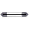 Harvey Tool 1/4" Diam 90°/90° 4-Flute Double End Solid Carbide Chamfer Mill AlTiN Finish, 2-1/2" OAL, 1/4" Shank Diam, 0.105" LOC 790045-C3 - 16729196
