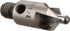 Made in USA 1-1/8" OAL, 3/8" Head Diam, 3 Flute, 100° Incl Angle, Integral Pilot, Adjustable Stop Countersink 1/4-28 Straight Threaded Shank, 1-3/4" Shank Len, 3/16" Shank Diam, 1/8" Pilot Diam, High Speed Steel 150-3-100-.1250 - 04615456