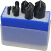 M.A. Ford 8 Piece, 1/8 to 1" Head Diam, 90° Included Angle, Single End Countersink Set 6 Flutes, High Speed Steel 79800003 - 56449770