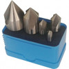 Value Collection 5 Piece, 1/16 to 9/16" Head Diam, 100° Included Angle, Single End Countersink Set High Speed Steel SC501005S - 02466506