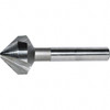 KEO 1/2" Head Diam, 1/4" Shank Diam, 3 Flute 82° Cobalt Countersink Bright Finish, 1-7/8" OAL, Single End, Straight Shank, Right Hand Cut 54013 - 31484652