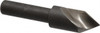 KEO 3/8" Head Diam, 1/4" Shank Diam, 1 Flute 60° High Speed Steel Countersink Bright Finish, 1-3/4" OAL, Single End, Straight Shank, Right Hand Cut 53386 - 72450240