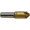 M.A. Ford 1/4" Head Diam, 1/4" Shank Diam, 6 Flute 120° High Speed Steel Countersink TiN Finish, 2" OAL 79T025006 - 92248020