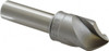 M.A. Ford 3/4" Head Diam, 1/2" Shank Diam, 3 Flute 82° High Speed Steel Countersink Bright Finish, 3" OAL, 0.23" Nose Diam, Single End, Straight Shank, Right Hand Cut 92075002 - 01053818