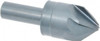 M.A. Ford 1" Head Diam, 1/2" Shank Diam, 6 Flute 82° High Speed Steel Countersink Bright Finish, 2-3/4" OAL, 1/4" Nose Diam, Single End, Straight Shank, Right Hand Cut 79100002 - 01056647