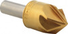 M.A. Ford 1" Head Diam, 1/2" Shank Diam, 6 Flute 82° High Speed Steel Countersink TiN Finish, 2-3/4" OAL 79T100002 - 92247782