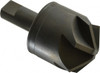 M.A. Ford 2" Head Diam, 3/4" Shank Diam, 6 Flute 120° High Speed Steel Countersink Bright Finish, 3-3/4" OAL, 0.62" Nose Diam, Single End, Straight Shank, Right Hand Cut 79200006 - 01059922