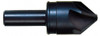 M.A. Ford 2" Head Diam, 3/4" Shank Diam, 6 Flute 100° High Speed Steel Countersink Bright Finish, 3-3/4" OAL, 0.62" Nose Diam, Single End, Straight Shank, Right Hand Cut 79200004 - 01058924