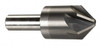 M.A. Ford 1" Head Diam, 1/2" Shank Diam, 6 Flute 100° Solid Carbide Countersink Bright Finish, 2-3/4" OAL, 1/4" Nose Diam, Single End, Straight Shank, Right Hand Cut 78100004 - 72073646
