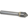 Made in USA 1/2" Head Diam, 3/8" Shank Diam, 6 Flute 82° Solid Carbide Countersink Bright Finish, 2-1/2" OAL, 0.109" Nose Diam, Single End, Straight Shank, Right Hand Cut C6NC-1/2-82 - 60328325