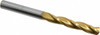 Accupro 1/4" 150° Solid Carbide Jobber Drill TiN Finish, Spiral Flute, 3-1/4" OAL, Standard Point 20381 - 70694278