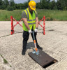 ITALIFTERS Magnetic Manhole Cover Lifters with XT Triple Magnetic Plate and Handle