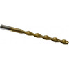 Chicago-Latrobe 17/64" 135° High Speed Steel Jobber Drill TiN Finish, Right Hand Cut, Parabolic Flute, Straight Shank, 4-1/8" OAL, Split Point 53910 - 80902174