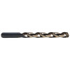 Cleveland Twist Drill 2.8mm 135° Cobalt Jobber Drill Oxide/Gold Finish, Right Hand Cut, Spiral Flute, Straight Shank, 2.4" OAL, Split Point C70222 - 86191269